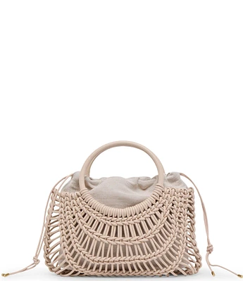 Dolce Vita Azure Woven Satchel Bag