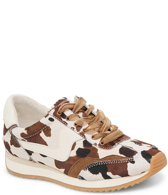 Dolce Vita B.NTCD Cow Print Calf Hair Retro Jogger Sneakers