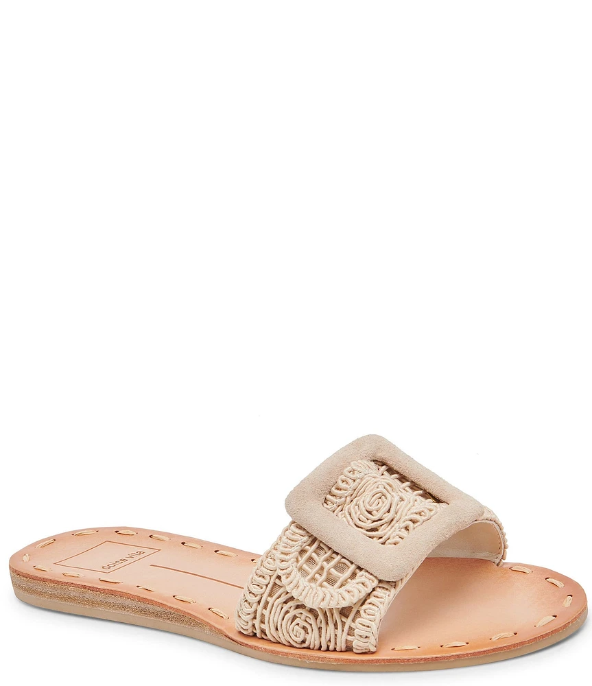 Dolce Vita Dilly Macrame Slide Sandals