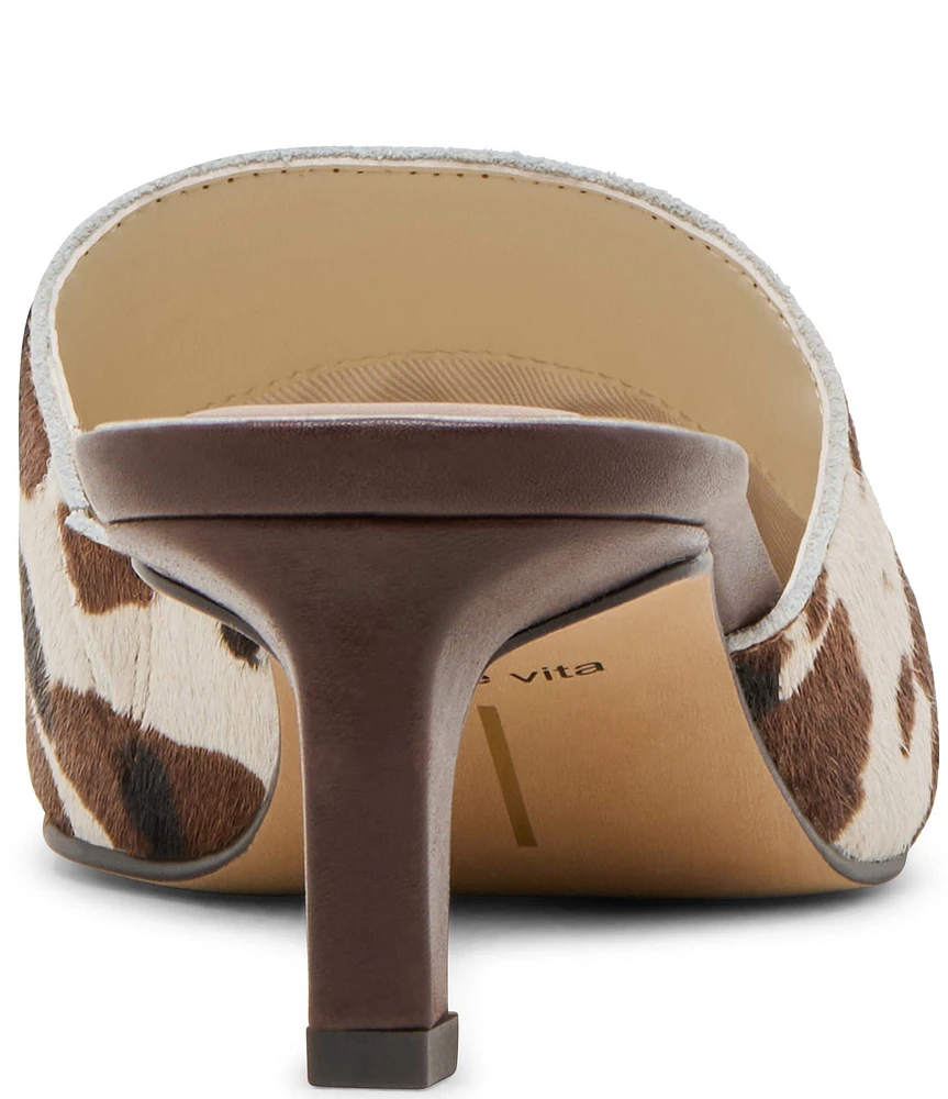 Dolce Vita Lexy Cow Print Dress Mules