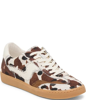 Dolce Vita Notice Calf Hair Cow Print Retro Sneakers