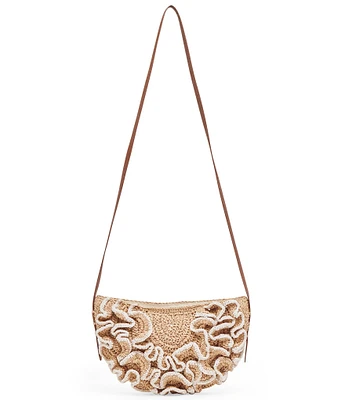 Dolce Vita Raffia Crossbody Bag