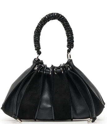 Dolce Vita Toni East West Suede Pleated Satchel Bag