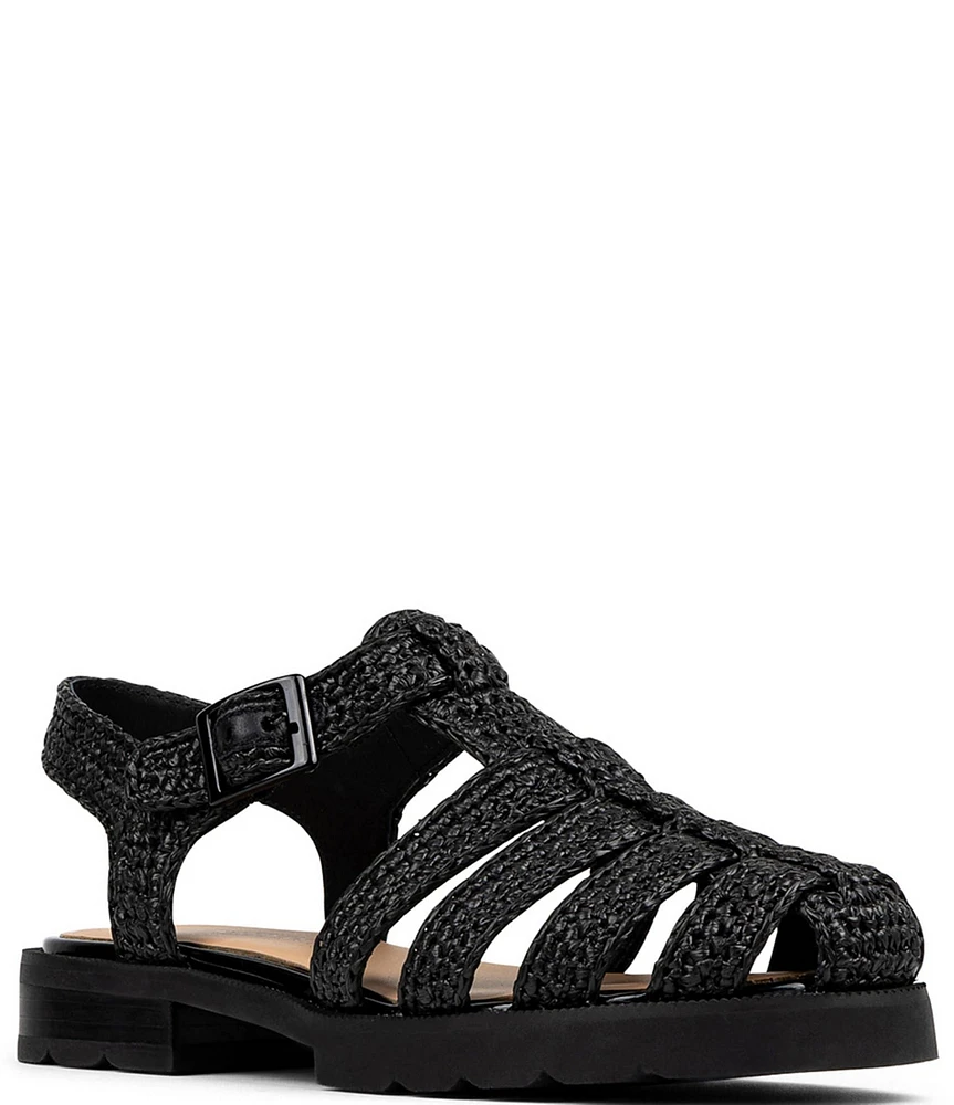 Donald Pliner Laynar Raffia Fisherman Sandals