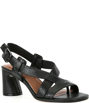 Donald Pliner Vlorais Leather Strappy Asymmetrical Sandals