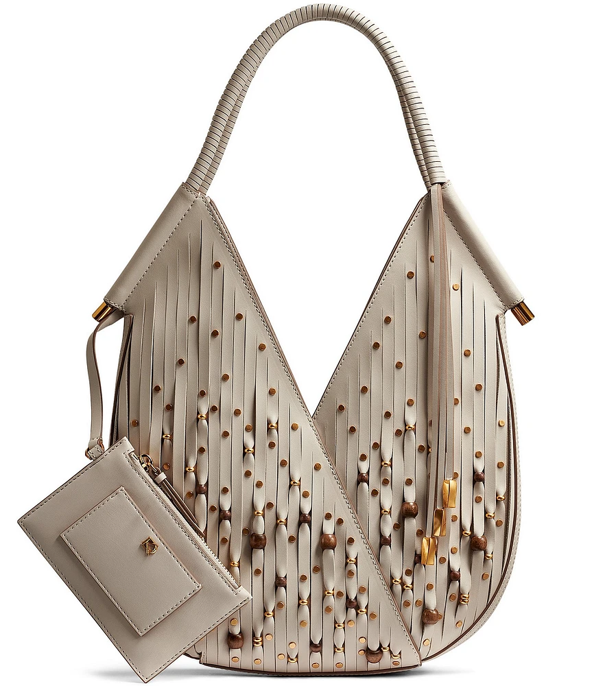 Donna Karan Baldwin Beaded Laser Cut Mini Shoulder Bag
