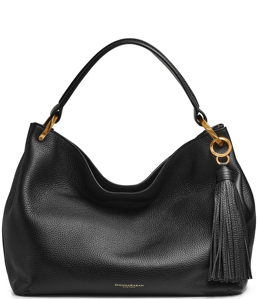 Donna Karan Glenwood Tassel Slouchy Shoulder Bag