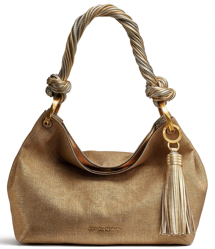 Donna Karan Glenwood Small Knotted Statement Handle Shoulder Bag