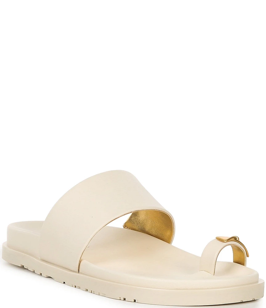 Donna Karan Hooper Toe Loop Flat Sandals