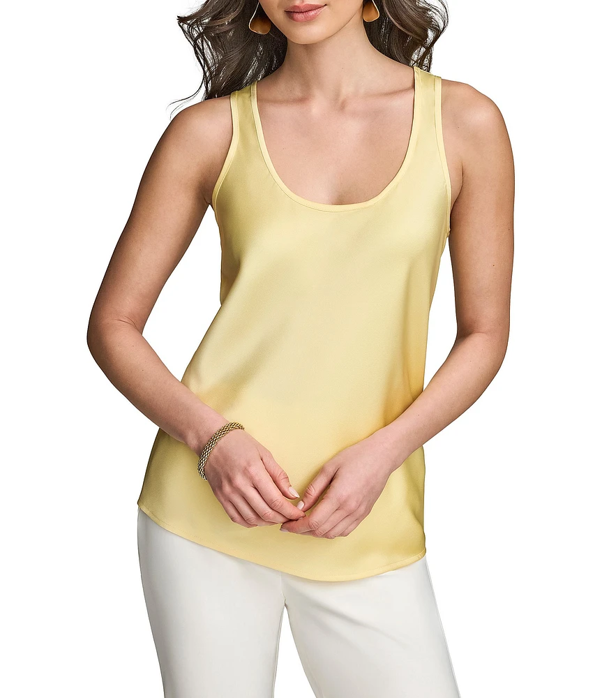 Donna Karan Scoop Neck Sleeveless Shell
