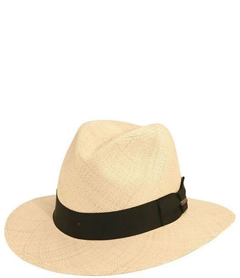Dorfman Milano Scala Chandler Genuine Panama Straw Safari 2 3/4#double; Brim Hat