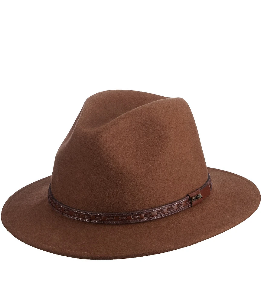 Dorfman Milano Scala Water Repellent Wool Felt Safari 2 1/2#double; Brim Hat