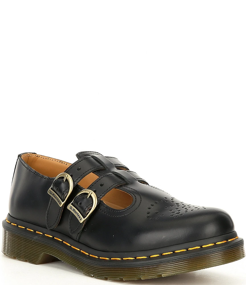 Dr. Martens Women's 8065 Perforated Leather Family Matching Mary Jane Flats