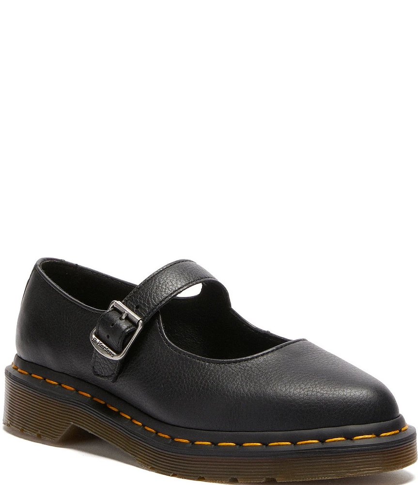 Dr. Martens Women's Elphie Virginia Leather Platform Mary Jane Flats