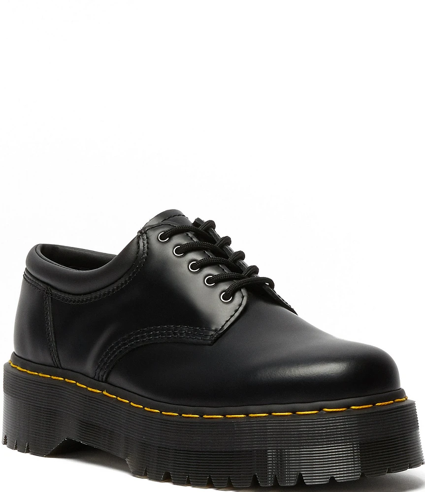 Dr. Martens Women's 8053 Quad Smooth Leather Platform Oxfords
