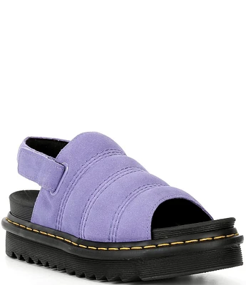 Dr. Martens Women's Kole Suede Platform Slingback Sandals