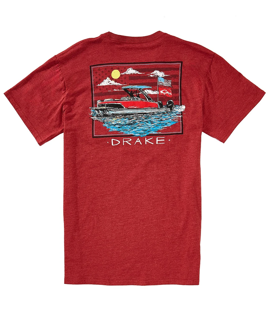 Drake Clothing Co. Americana Pontoon Short Sleeve Graphic T-Shirt