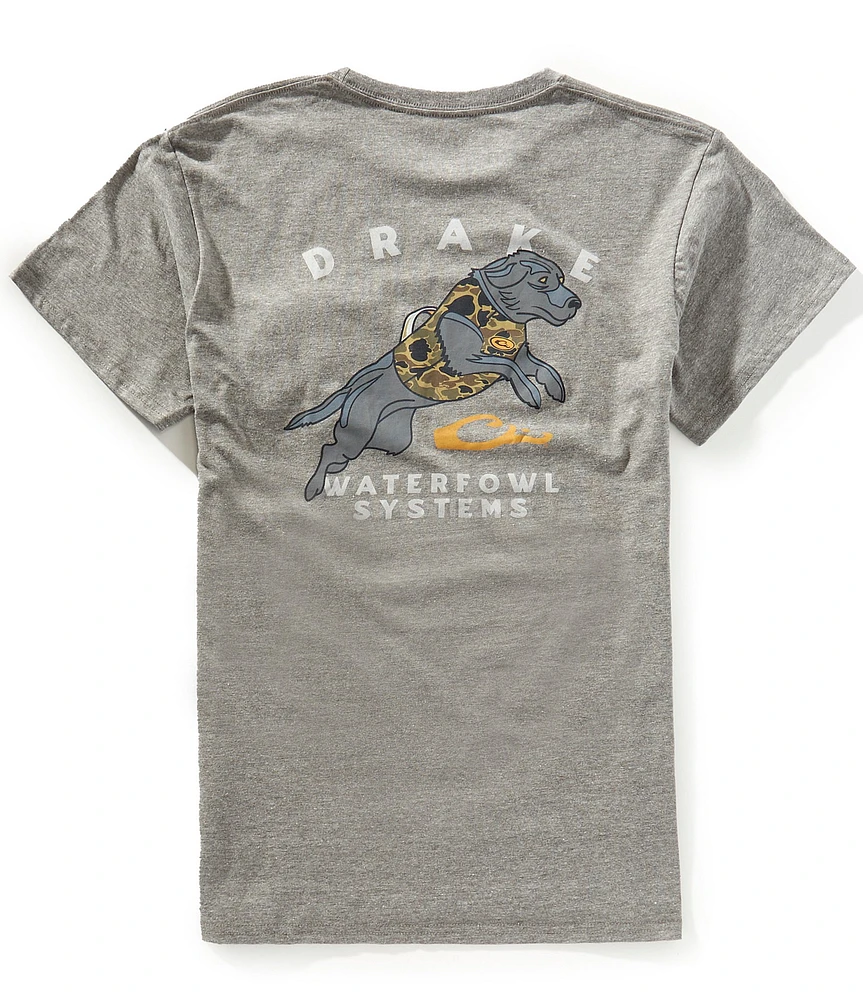 Drake Clothing Co. Retro Black Lab Short Sleeve T-Shirt