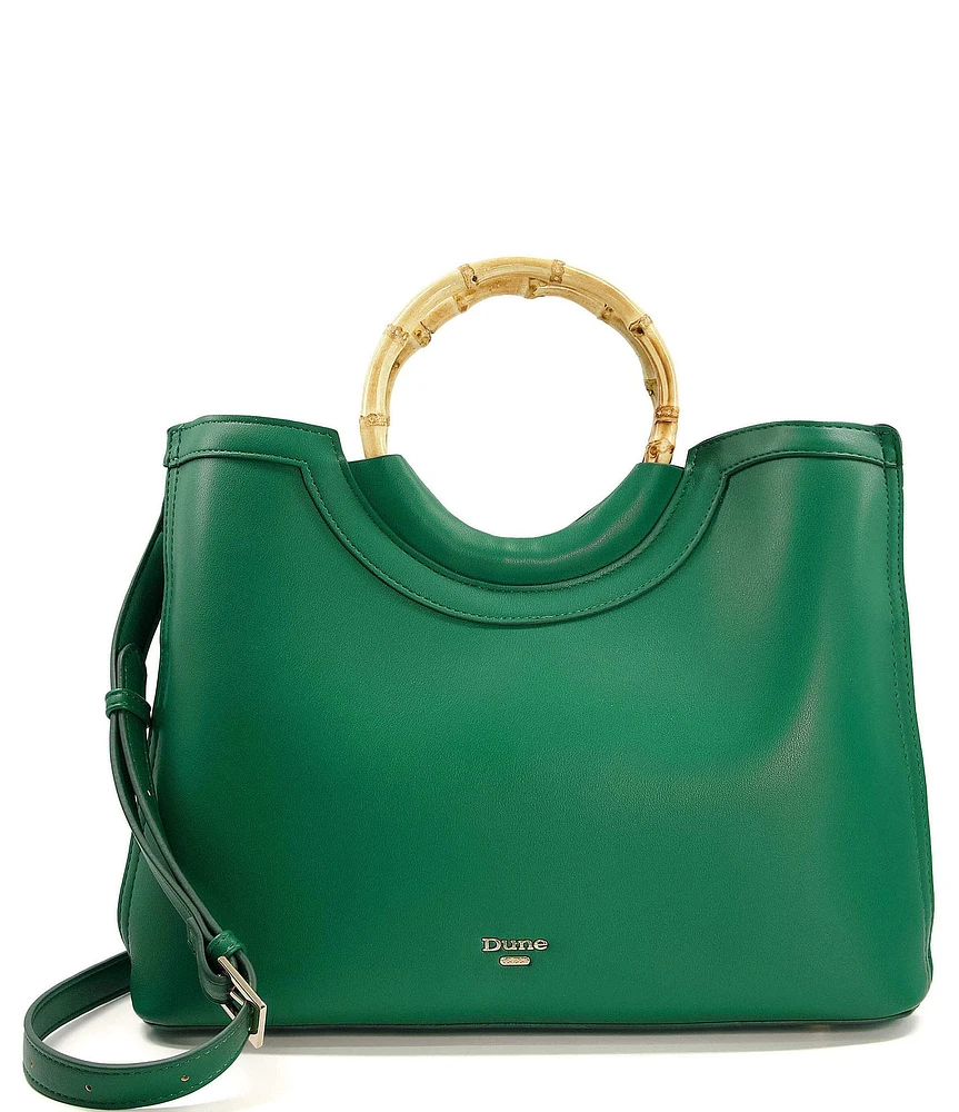 Dune London Distinguish Large Bamboo Handle Satchel Bag