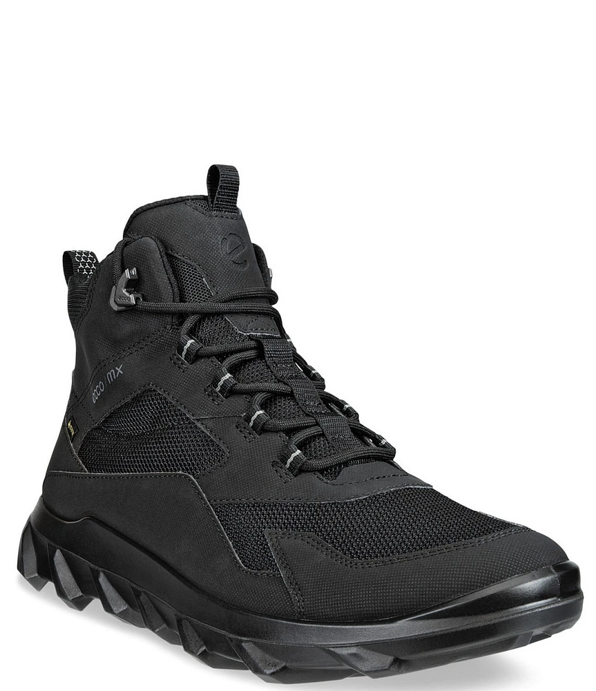 ECCO Men's MX GTX Mid Waterproof Reflective Tab Lace Up Sneaker Boots