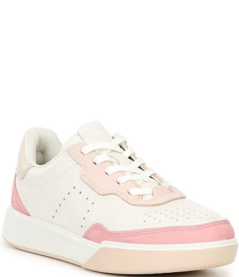 ECCO Street Court Perforated Leather Sneakers