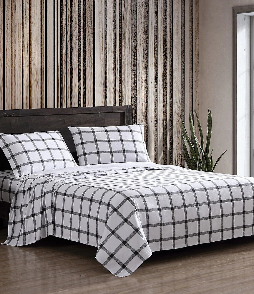 Eddie Bauer Bunkhouse Plaid Printed Flannel Sheet Set