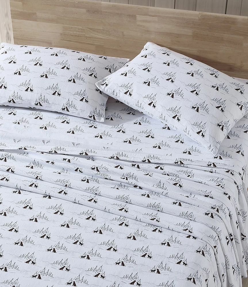 Eddie Bauer Dog Friends Printed Flannel Sheet Set