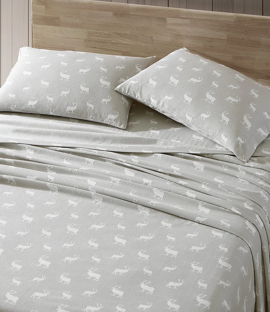 Eddie Bauer Elk Grove Print Flannel Sheet Set