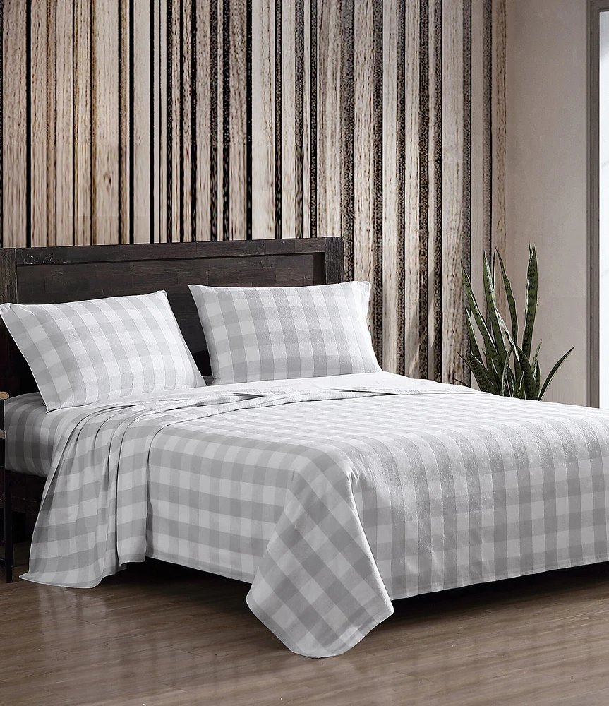 Eddie Bauer Lakehouse Plaid Flannel Sheet Set