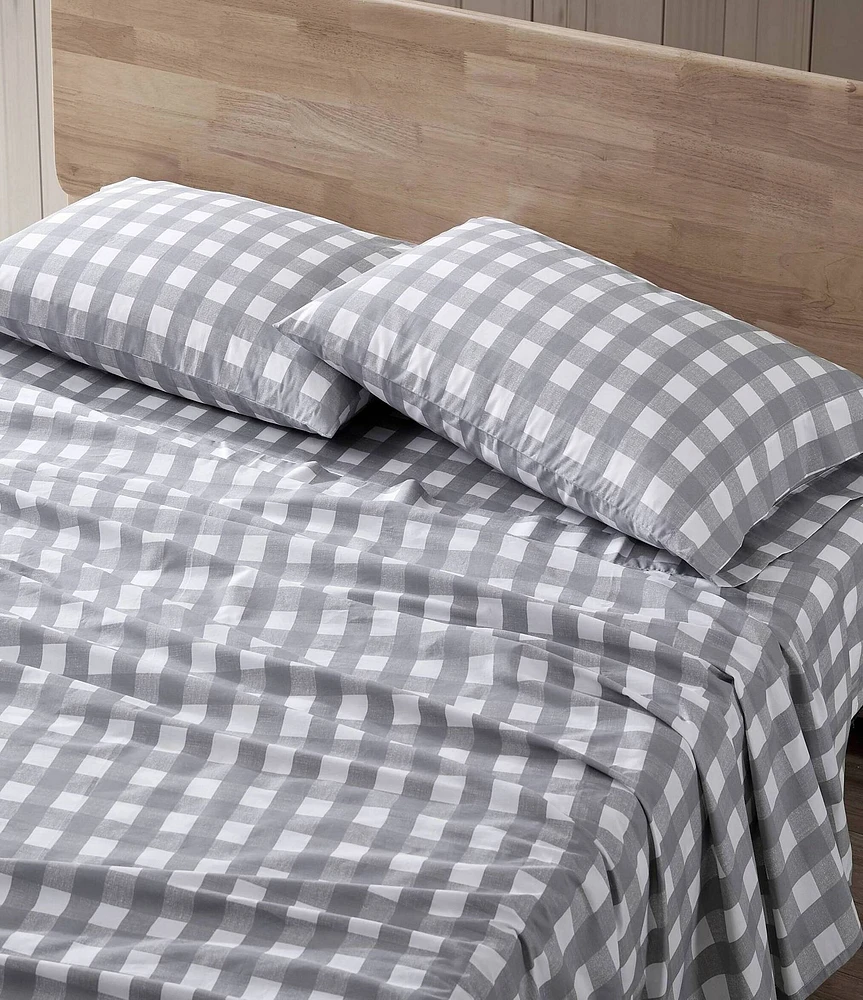 Eddie Bauer Lakehouse Plaid Percale Cotton Sheet Set