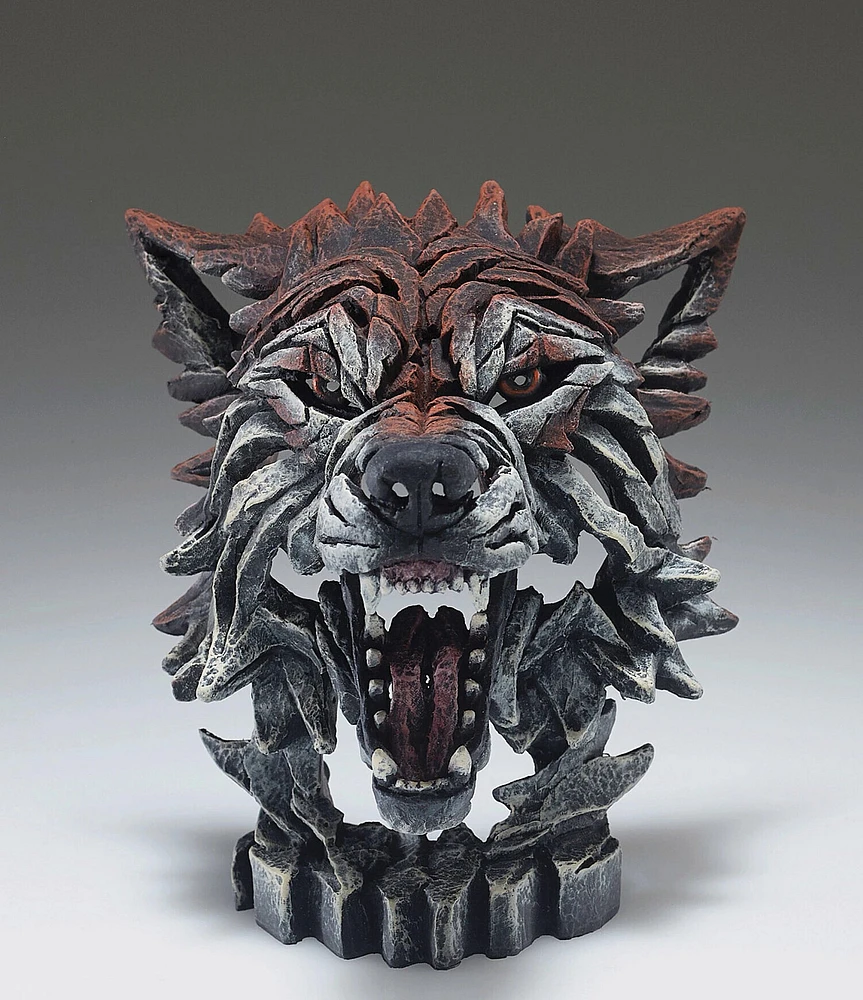 Edge Sculpture by Enesco Mini Wolf Bust Figurine
