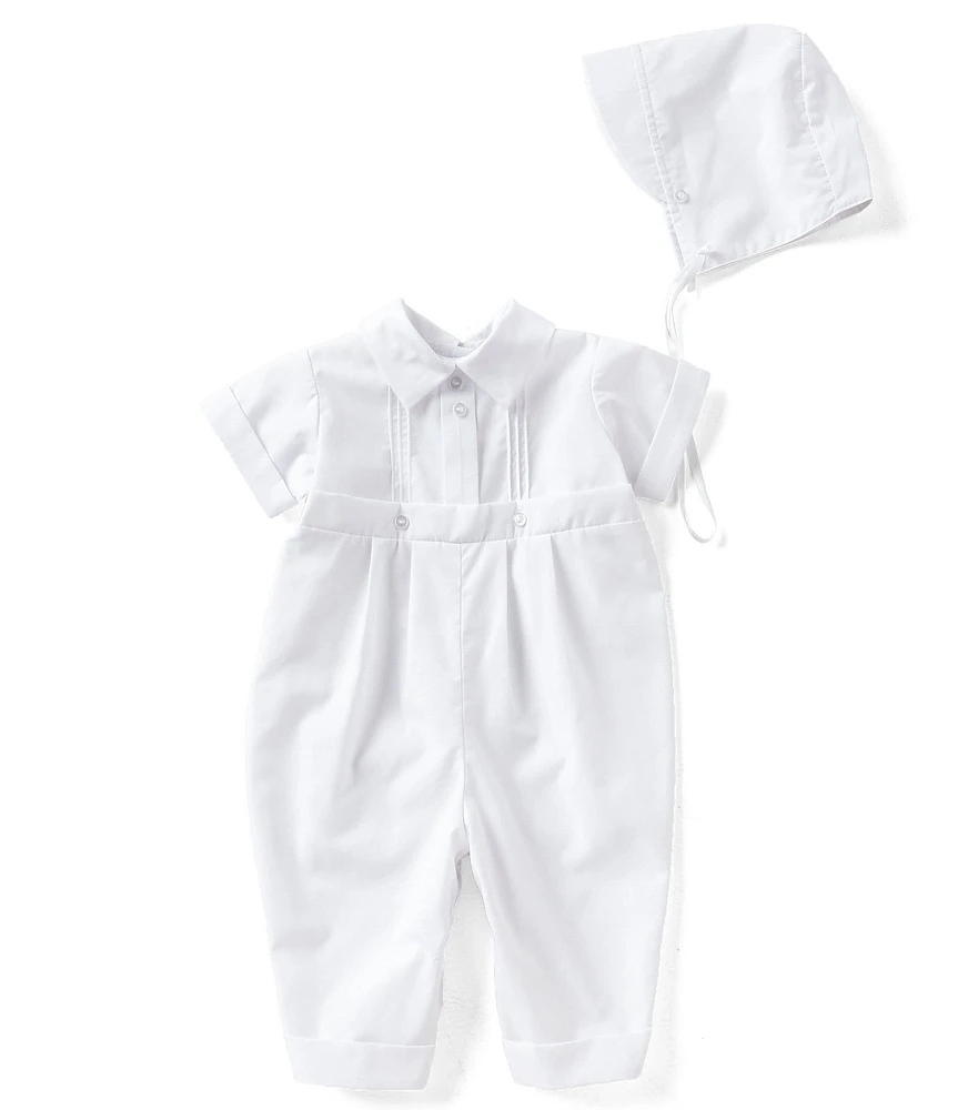 Edgehill Collection Baby Boy Pin Tucked Christening Coverall