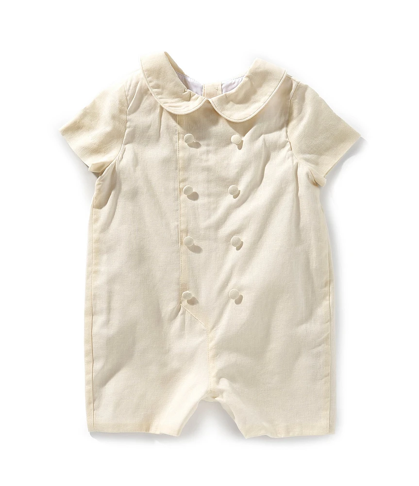 Edgehill Collection x Kristin Ellen Hockman Baby Boys Robert Yellow Shortall