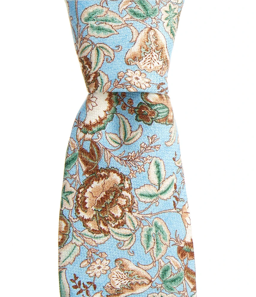 Edward Armah Floral 3.3#double; Silk Tie
