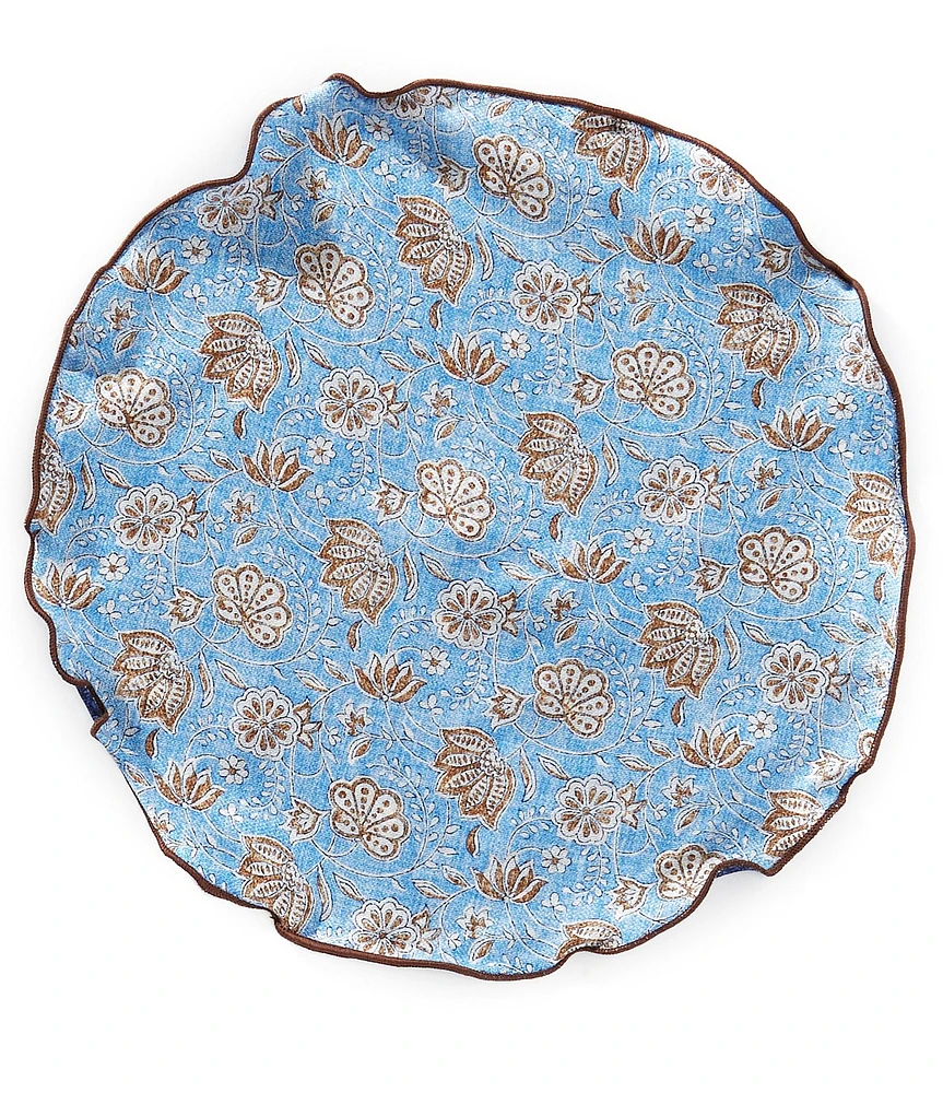 Edward Armah Flower Halo Dot Silk Pocket Square