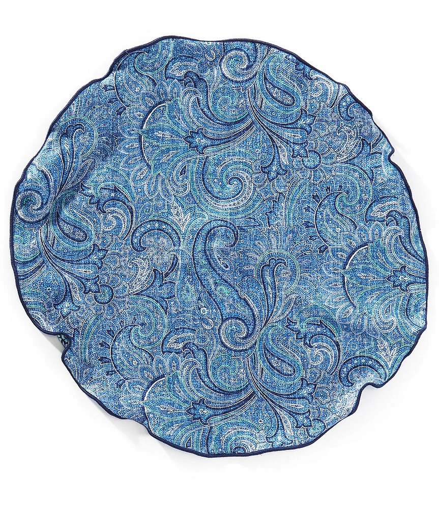 Edward Armah Paisley Floral Silk Pocket Square