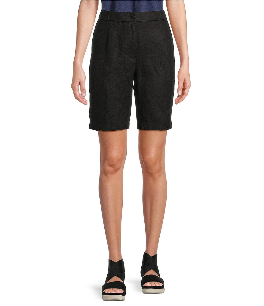 Eileen Fisher Organic Linen Wide Leg Shorts