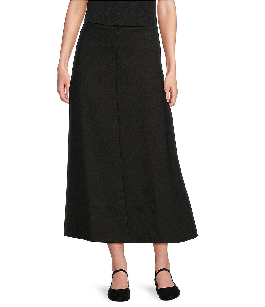 Eileen Fisher Petite Size Lightweight Ponte A-Line Skirt