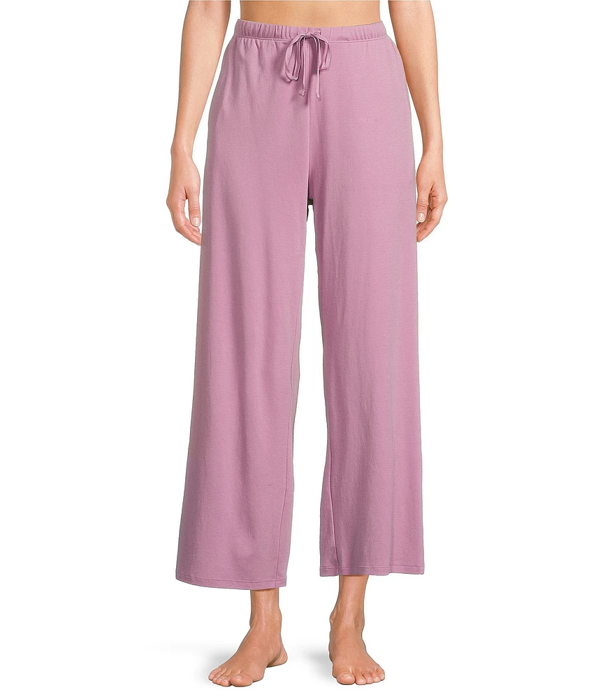 Eileen Fisher Organic Cotton Wide Ankle Knit Sleep Pants