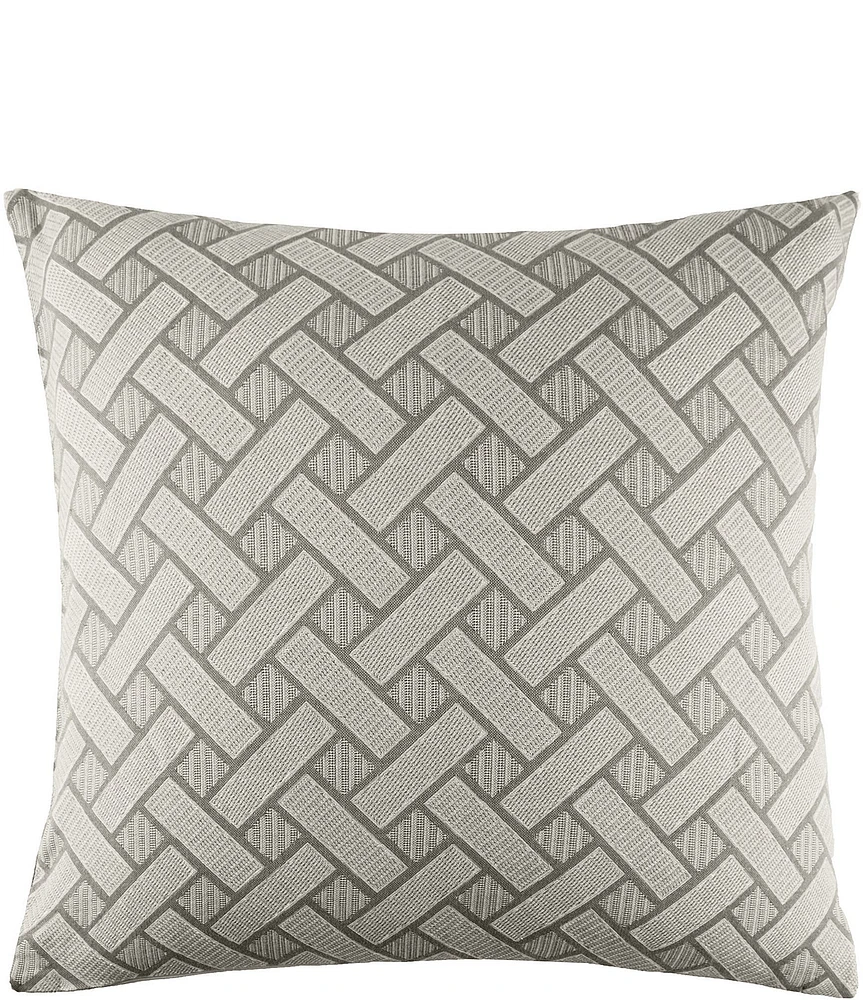 ELISABETH YORK Leighton Basketry Pattern Euro Sham