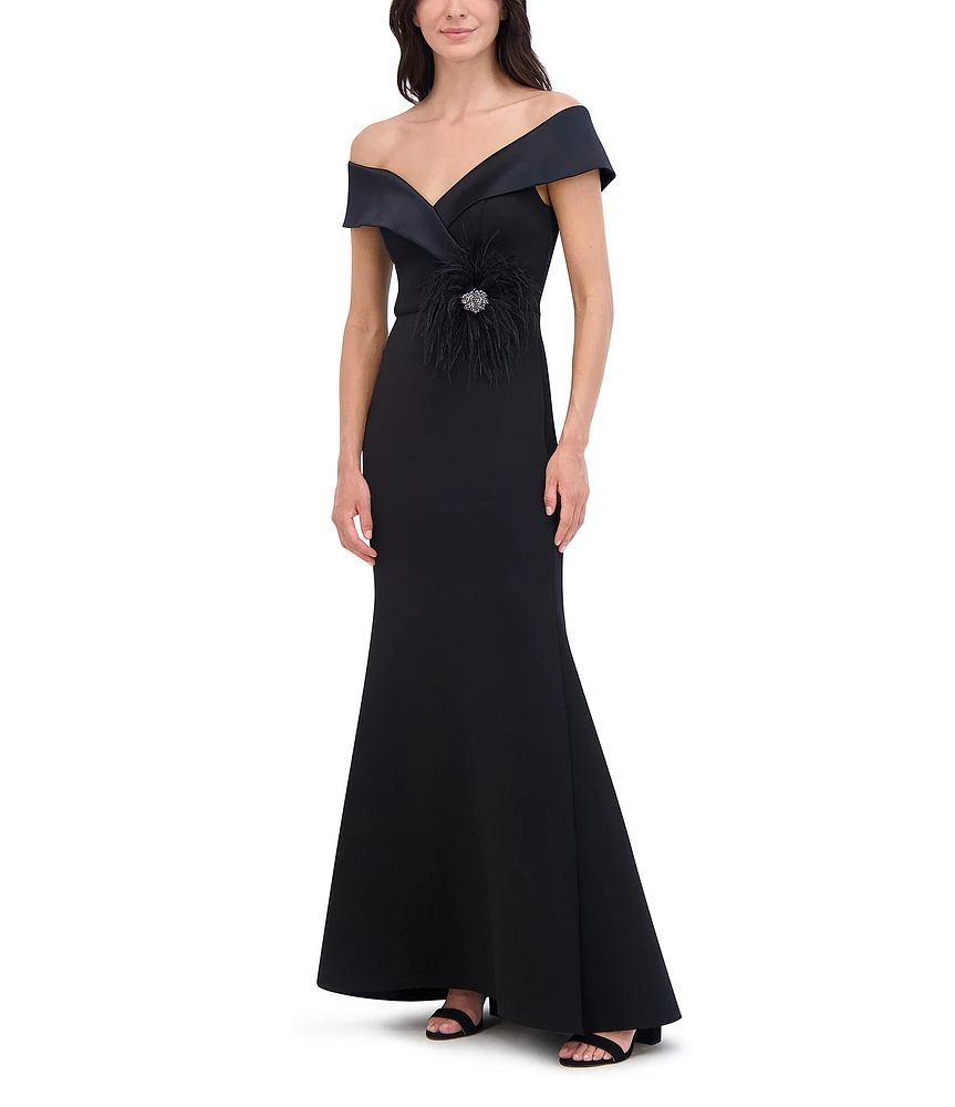 Sheath Dress Eliza J Dillards Stretch Ruffle Crepe Sheath Dress