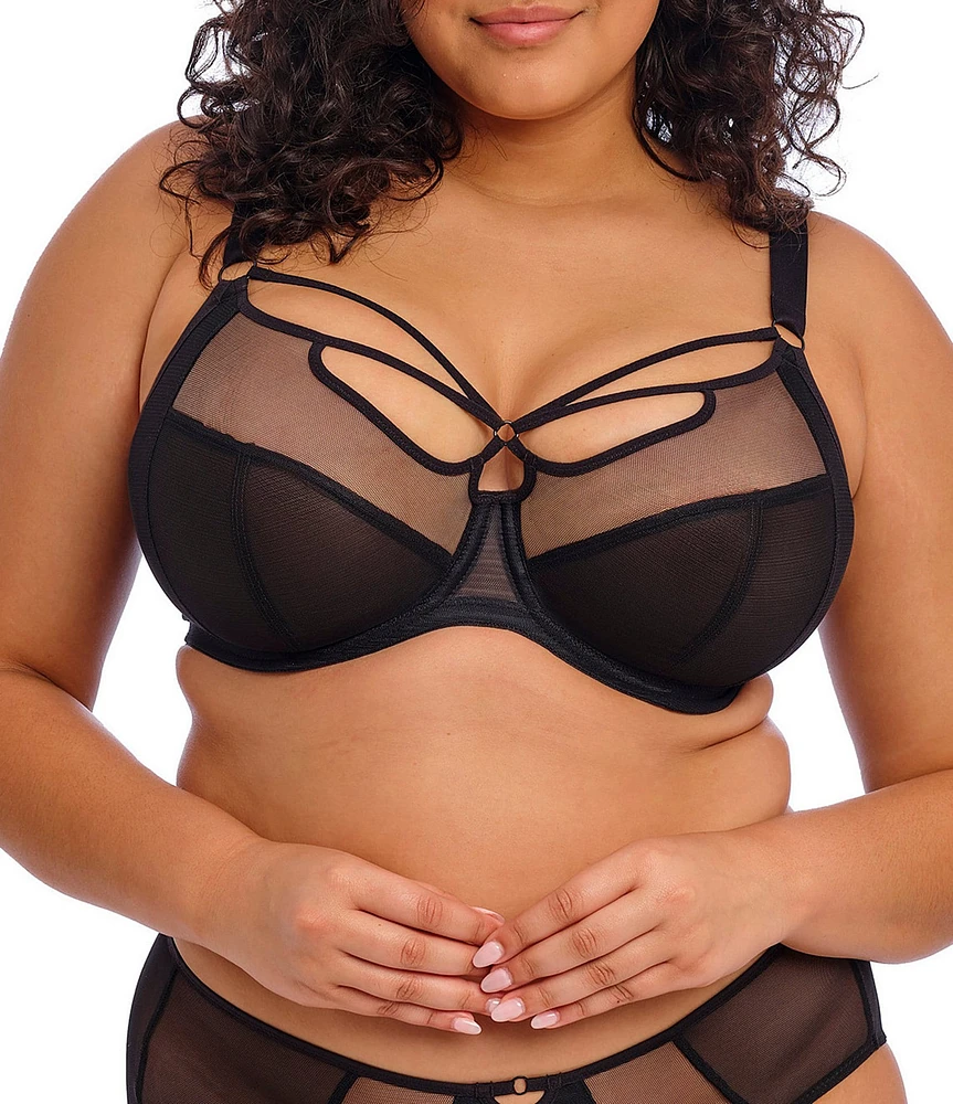 Elomi Sachi Sheer Tulle Adjustable Plunge Bra