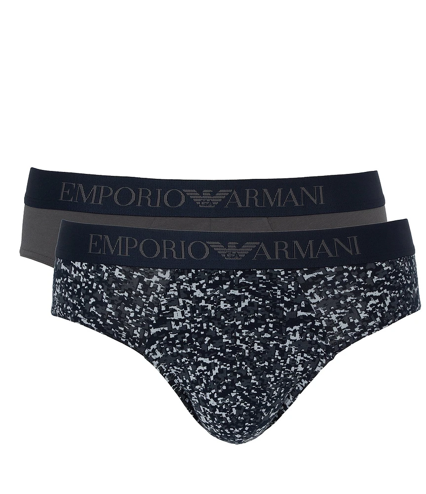 Emporio Armani Classic All Over Print Brief 2-Pack
