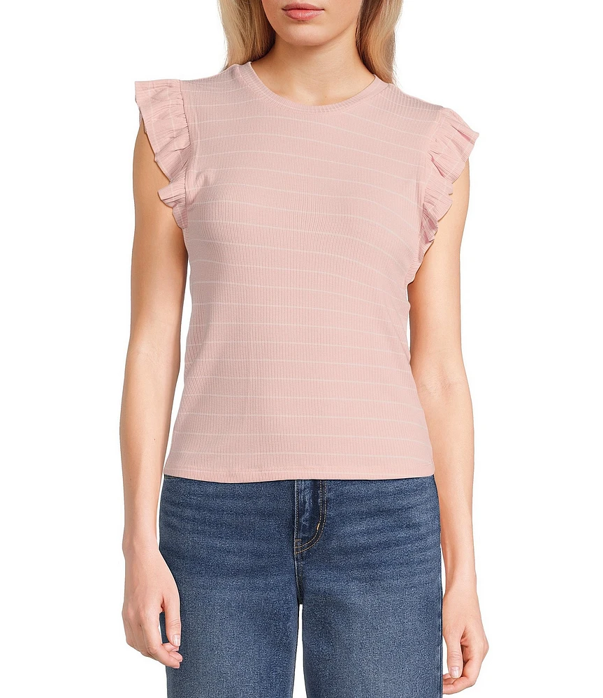 Evolutionary Knit Flutter Sleeve Top