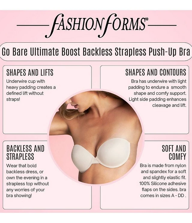 Fashion Forms Go Bare Backless Strapless Bra For Women Fashion