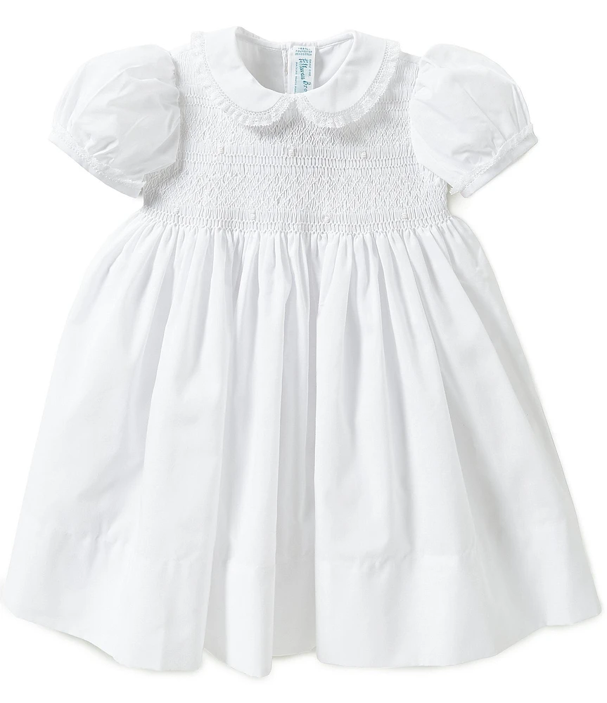 Feltman Brothers Baby Girls Smocked Lace-Detailed Dress