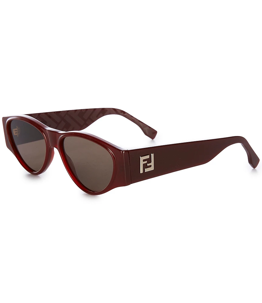 FENDI Men's FF Squared 55mm Geometric Sunglasses