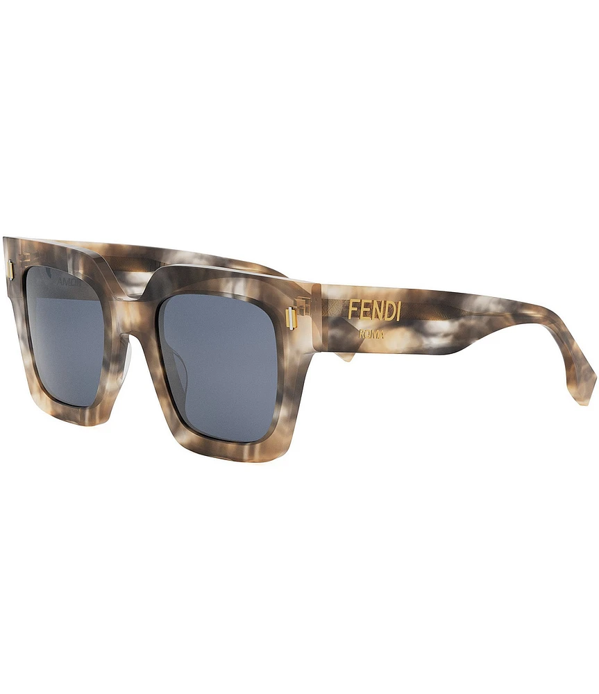 FENDI Women's FENDI Roma 50mm Havana Square Sunglasses