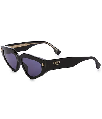 FENDI Fendi Roma 54mm Geometric Cat Eye Statement Sunglasses