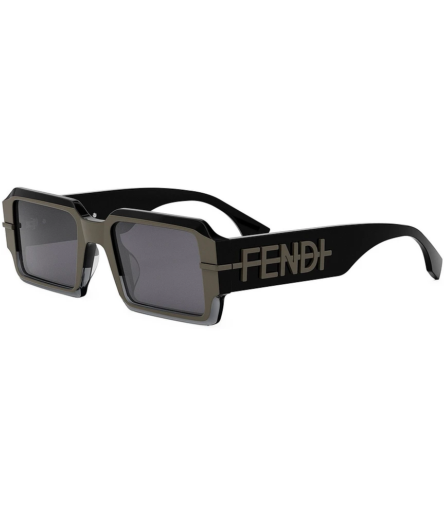 FENDI Women's Fendigraphy 52mm Two Tone Rectangle Sunglasses